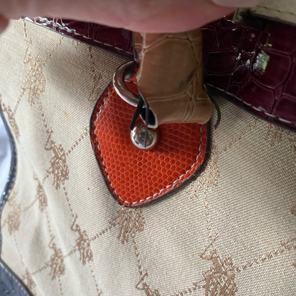 U.S.Polo Assn. Large Shoulder Satchel Handbag Purse Tote Bag - Picture 11 of 15